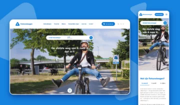 Fietssnelwegen mockup